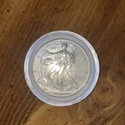 1997 U.S. Mint American Silver Eagle One Dollar 1 oz .999 Silver Coin in Capsule