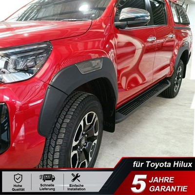 für Toyota Hilux VIII 2015-2025 Schwarz Kotflügel Verbreiterung Fender Flares