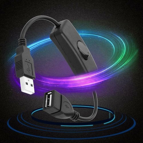 USB.Kabel Mit Ein / Aus~Verlängerungskabel Schalter Schwarz 2025- E7L8 - Afbeelding 8 van 9