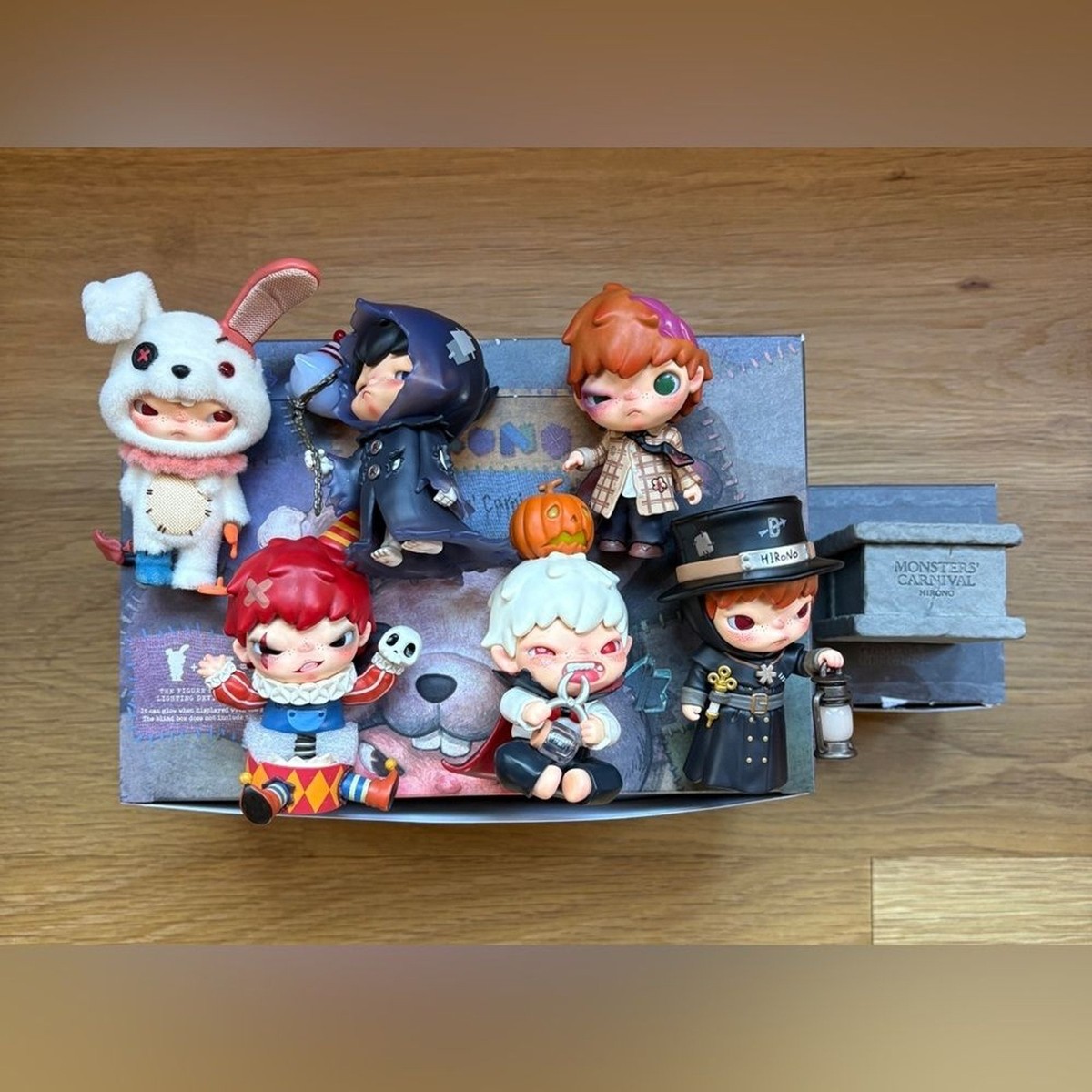 Popmart Hirono Monsters' Carnival *Full Set of Commons + Base* | eBay