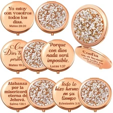 12 Pcs Christian Pocket Compact Mirror Back to School Gifts for Women Teacher...