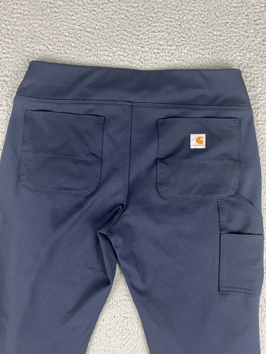 Carhartt Utility Leggings Women's Large Blue Force Fitted Lightweight Ankle - Picture 11 of 12