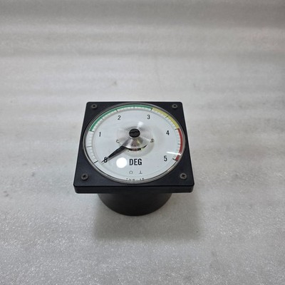 TSURUGA ELECTRIC TMW-4B ANALOG POWER FACTOR METER 0-5 DEG PANEL MOUNT CLASS 1.5