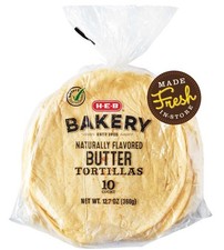H-E-B Bakery Butter Flour Tortillas, 10 ct