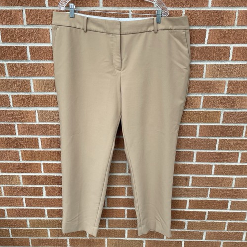 Talbots High Waist Hampshire Ankle Pants Women’s Size 20W Plus Size Beige Tan