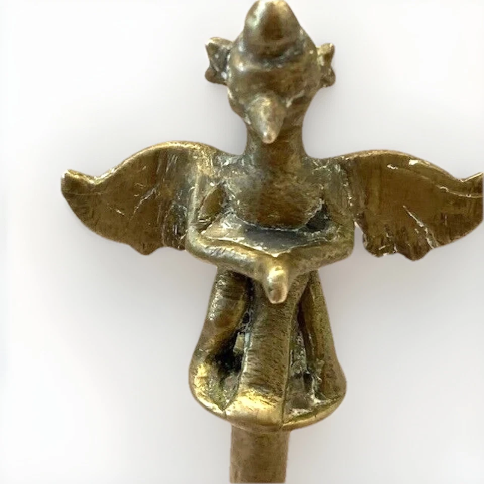 古董喜马拉雅圣殿钟亚洲艺术印度教佛教大号复古复古装饰 9 — 第 2/4 张图片