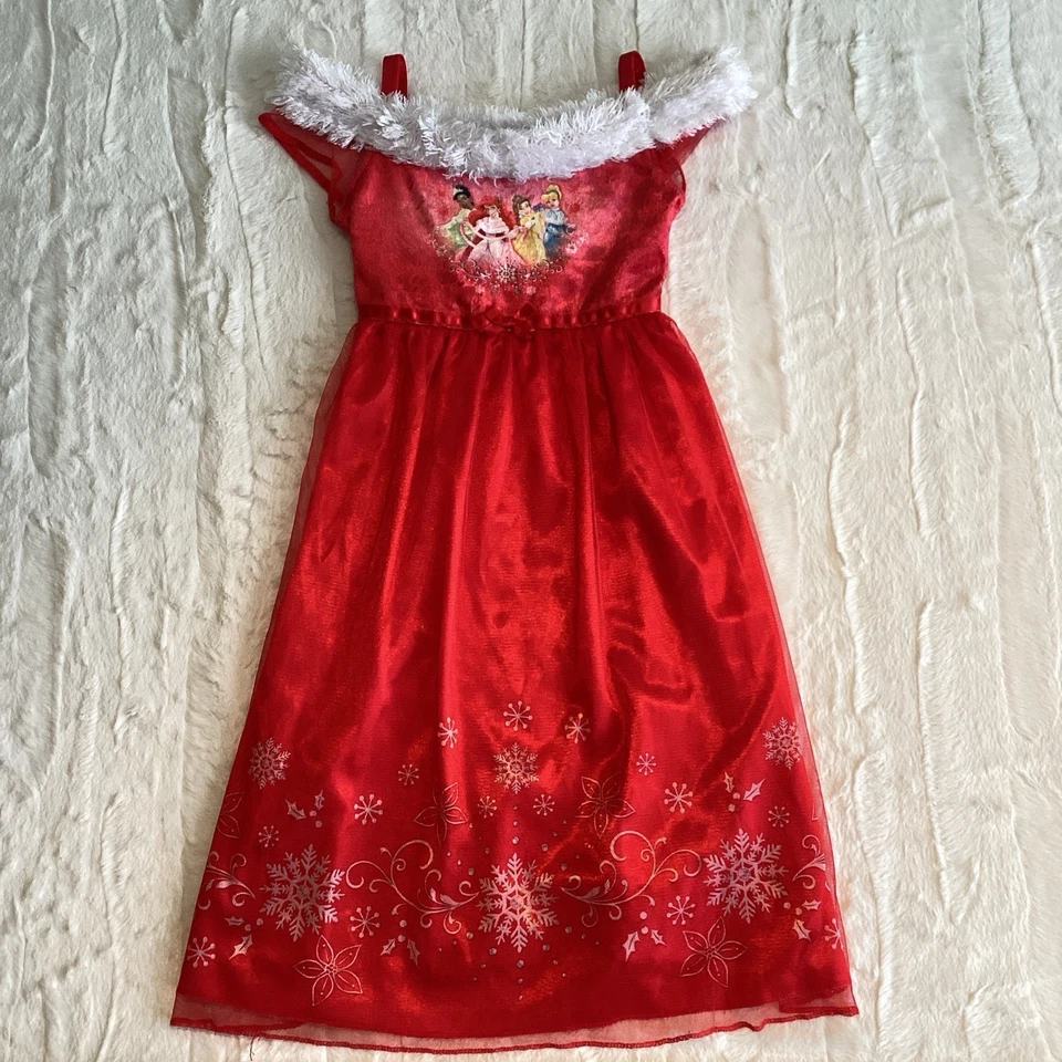 Disfraz de Terciopelo Rojo Princesa Disney Vestido Resistente al Llama Talla 3 T Foto 2 de 4