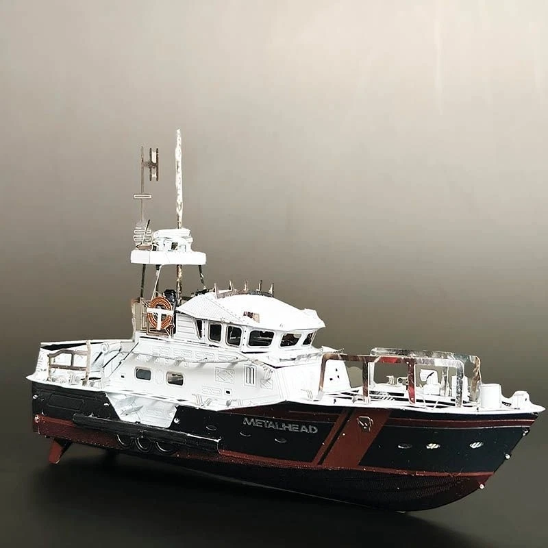 Yate Metal Montaje Modelo 3D Puzzle Pieza Juguete Exhibición Artículo Regalo Foto 2 de 4