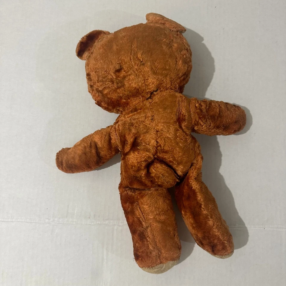 Muñeca de juguete estilo Edén Rushton de colección cara de goma oso de peluche marrón naranja Foto 2 de 4