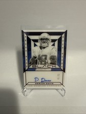 2025 Panini Black Football Smoke Show Purple Derius Davis On Card Auto 49/50 