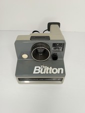 Vintage 1980s Polaroid The Button Land Camera With Strap Untested