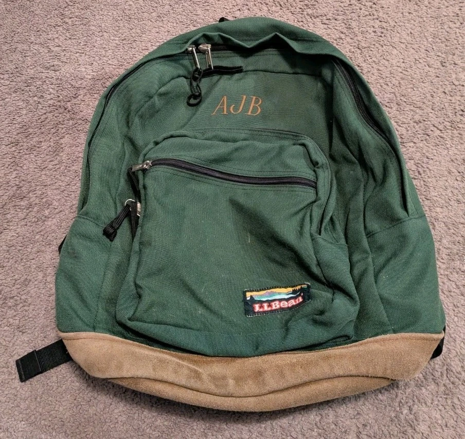 LLBean Hunter Green Suede and Leather Backpack ?? L.L. Bean Men main image 3
