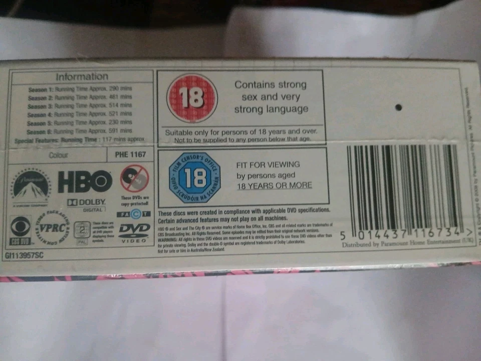 SEX AND THE CITY ESSENTIAL COLLECTION DVD NEW SEALED SERIES 1-6 +EXTRAS UK EU R2 - Image 4 of 4
