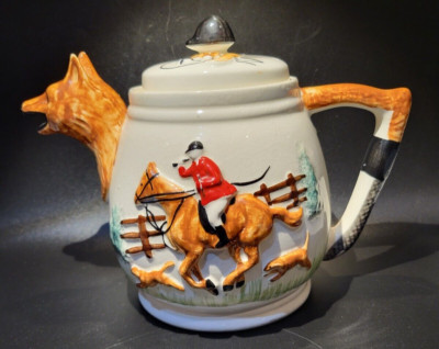 Vintage PPC Paramount Foxhunting Deko TEEKANNE, 1 Liter Arbeitsvolumen.