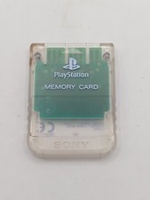 Sony PlayStation OEM Official PS1 PSX Memory Card SCPH-1020 - CLEAR - TESTED