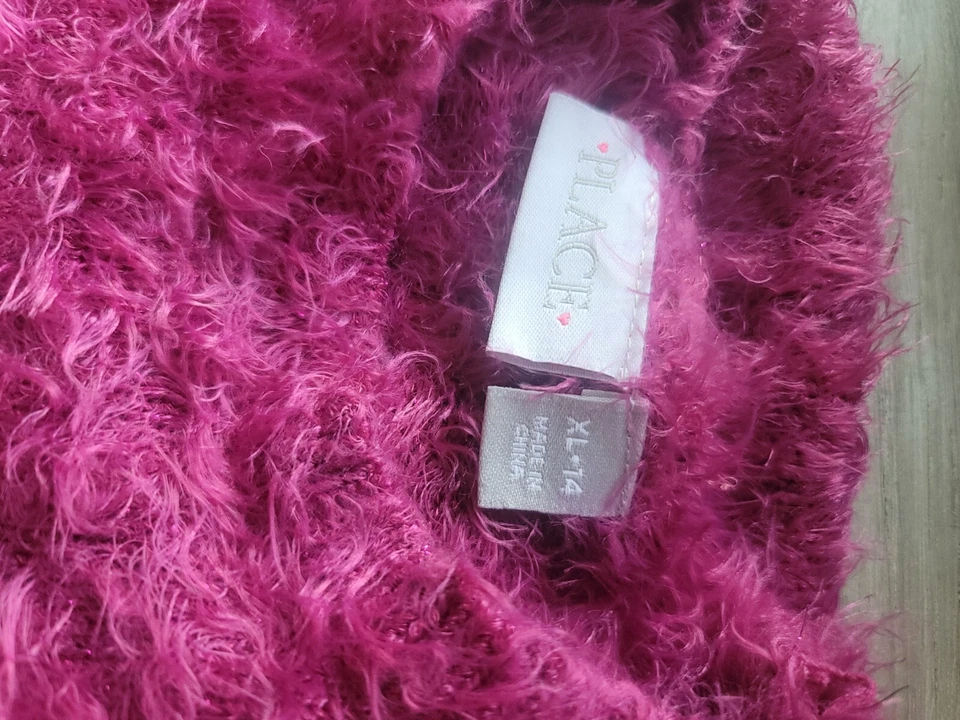 Suéter de pestañas suave acogedor cálido manga larga para niñas talla XL 14  Foto 4 de 4