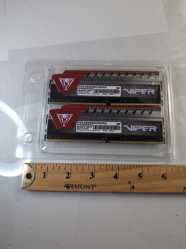 Patriot Viper 8Gb 2x4Gb PC4-22400 CL16 MHz memory PVE48G280C6KRD PE000434 - Picture 10 of 10