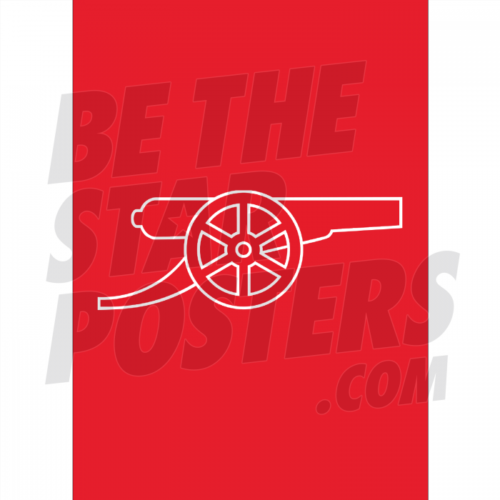 Arsenal FC Cannon Crest Wall Poster 16 x 24 Inches