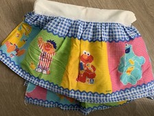 VTG NOS SESAME STREET CRIB RUFFLE Standard 28" X 52" size Made by Riegel in USA