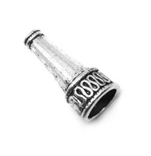 Pewter Bead Cone Long Bicone Antique Silver 22x10mm for Jewelry Making 25 Pieces