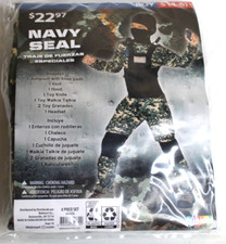 Navy Seal 8-Piece Costume Size S 4-6 Camo W/Accessories Palamon NEW