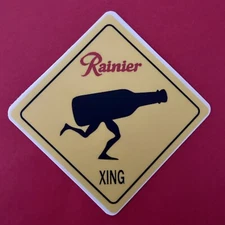 Rainier Beer Wild Running Vitamin R Vinyl Sticker 3” Brewery Classic Seattle WA