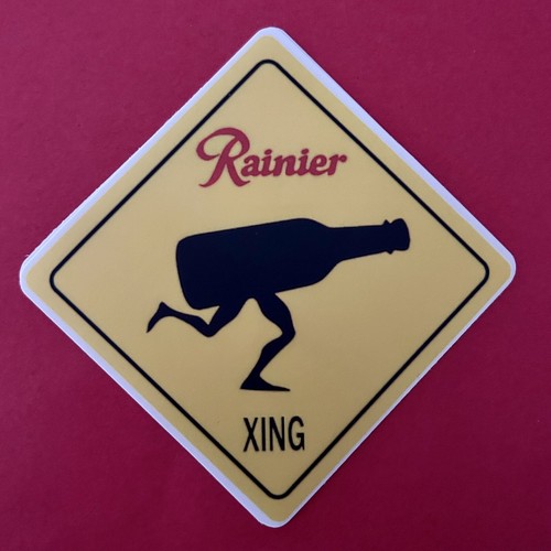 Rainier Beer Wild Running Vitamin R Vinyl Sticker 3” Brewery Classic Seattle WA - 第 1/1 張圖片