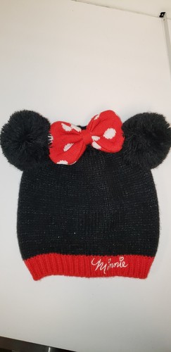 MINNIE MOUSE AUTOGRAPH DISNEY JUNIOR POM POM EARS KNIT BEANIE CAP HAT - Bild 1 von 6