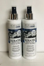 2 Bottles Reventin ~Keratin Smooth & Shine Leave-in Treatment for All Hair Types