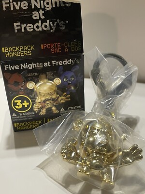 Five Nights At Freddy s Faz Bear Backpack Hanger Keyring 24k GOLD RARE