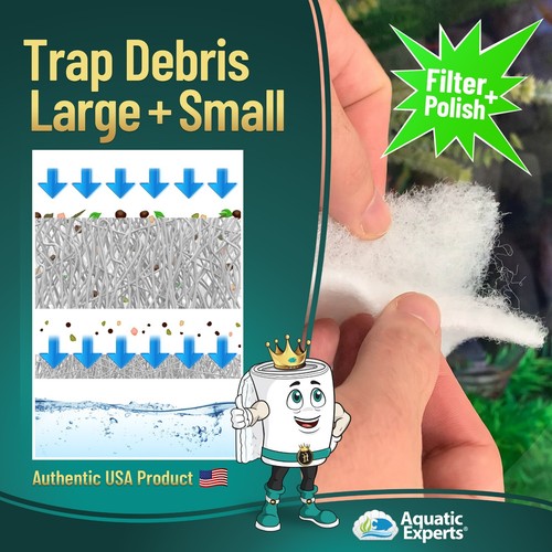 Hilo de filtro para acuario Aquatic Experts, almohadilla de filtro FilterFirst, 3/4" - 1" de grosor - Imagen 50 de 57