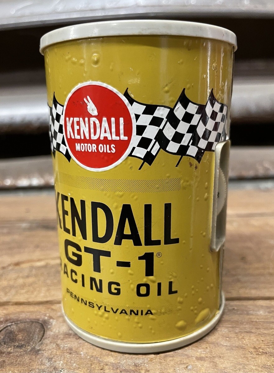80s Kendall ケンドル オイル缶 ビンテージ Vintage 80s Kendall Racing Motor Oil Promo Advertising Oil