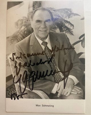 Max Schmeling - Boxer - Original Autograph - 15 x 10 cm