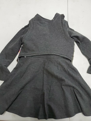 Youngland sz.5 Girl Fur Vest and Dress Set- 3 Pcs with Choaker Necklace NWT - Picture 4 of 11