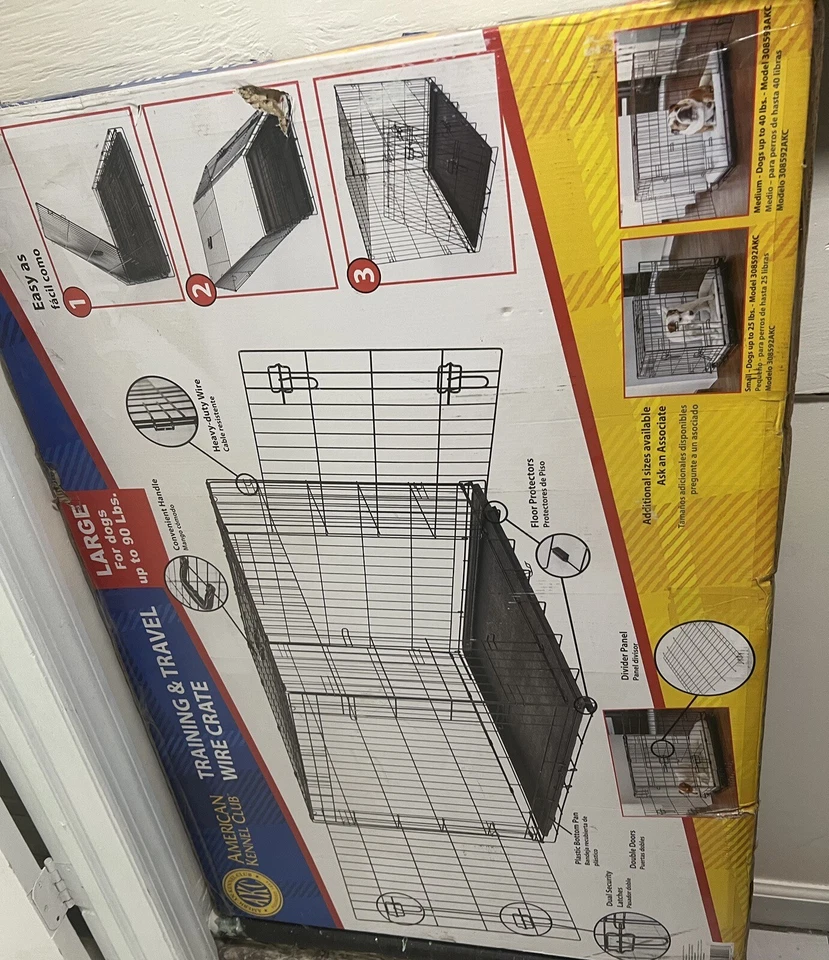 Jaula grande para perros 90 libras Foto 4 de 4