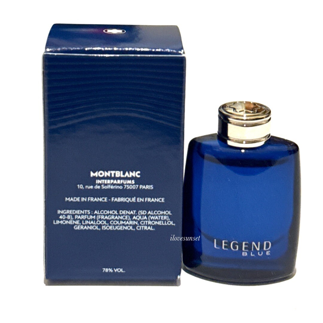 NIB {Montblanc} LEGEND BLUE Eau De Parfum Miniature Splash 4.5ml