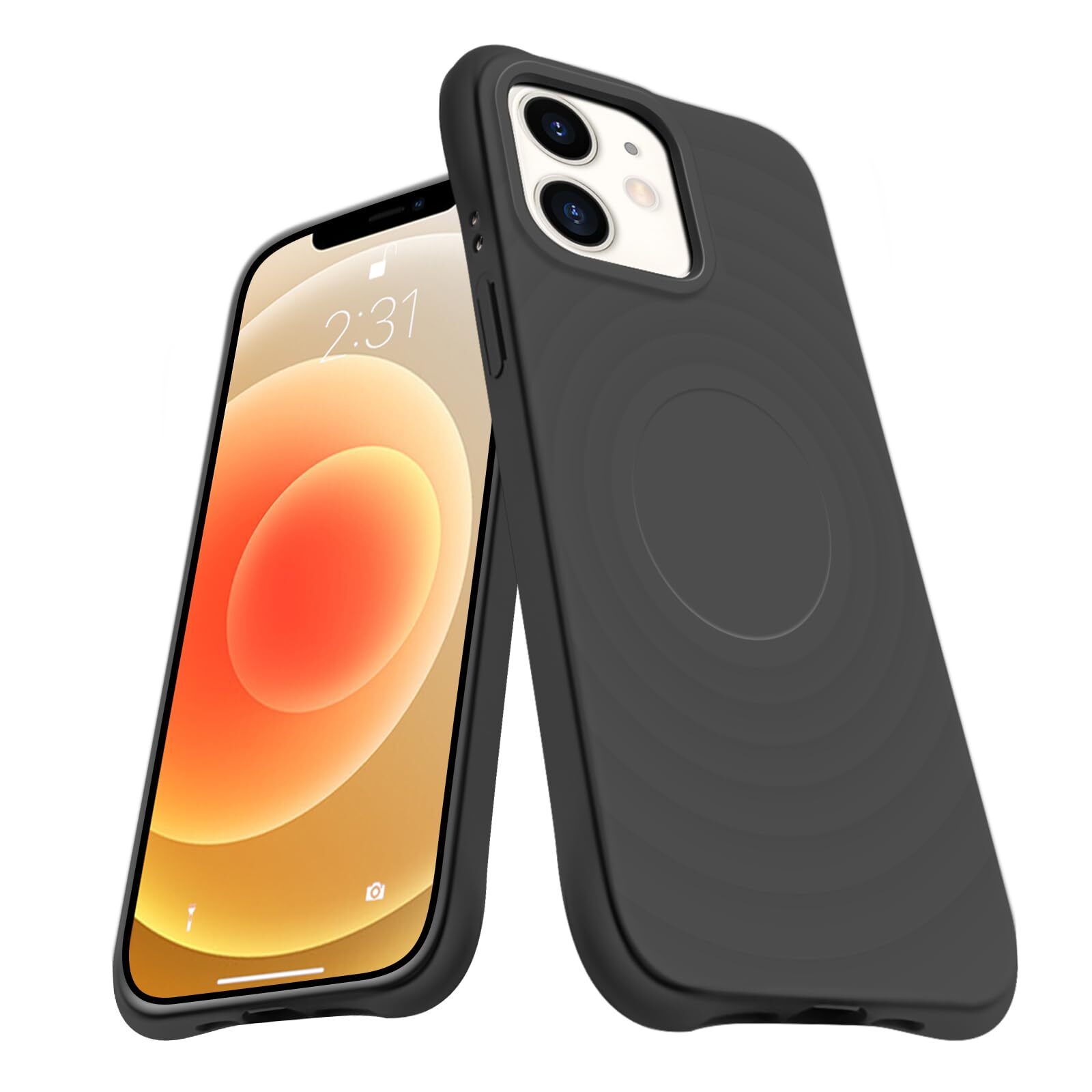 for iPhone 12 Case MagSafe Compatible Silicone Shockproof iPhone 12 Thin Sm 566