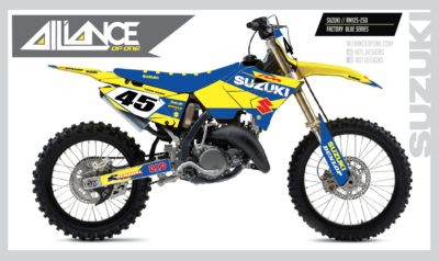 SUZUKI POLISPORT RESTYLE 01-08 RM 125 250 MOTOCROSS BIKE GRAPHICS ...
