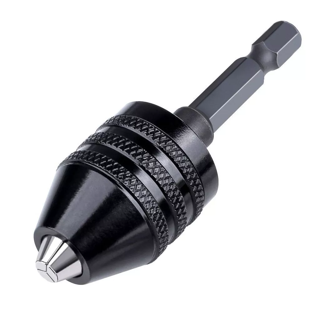 Hymnorq Keyless Aluminum Alloy Black Mini 3 Jaw Drill Chuck