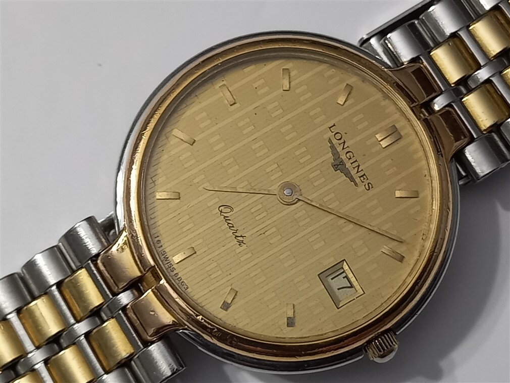稼働品　LONGINES Quartz ロンジン　153　SWISS　ゴールド Yahoo!オークション -「153」(ロンジン) (ら行)の落札相場・落札価格