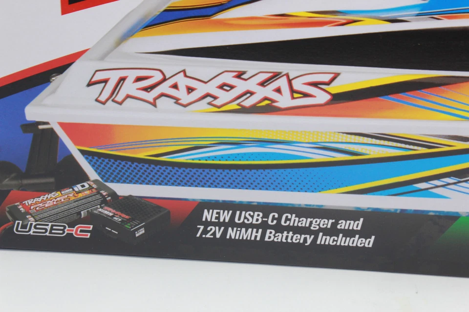 Traxxas 38104-8 orange BLAST Rennboot Brushed 23 Zoll +Akku + Lader NEU OVP Boot - Bild 2 von 4