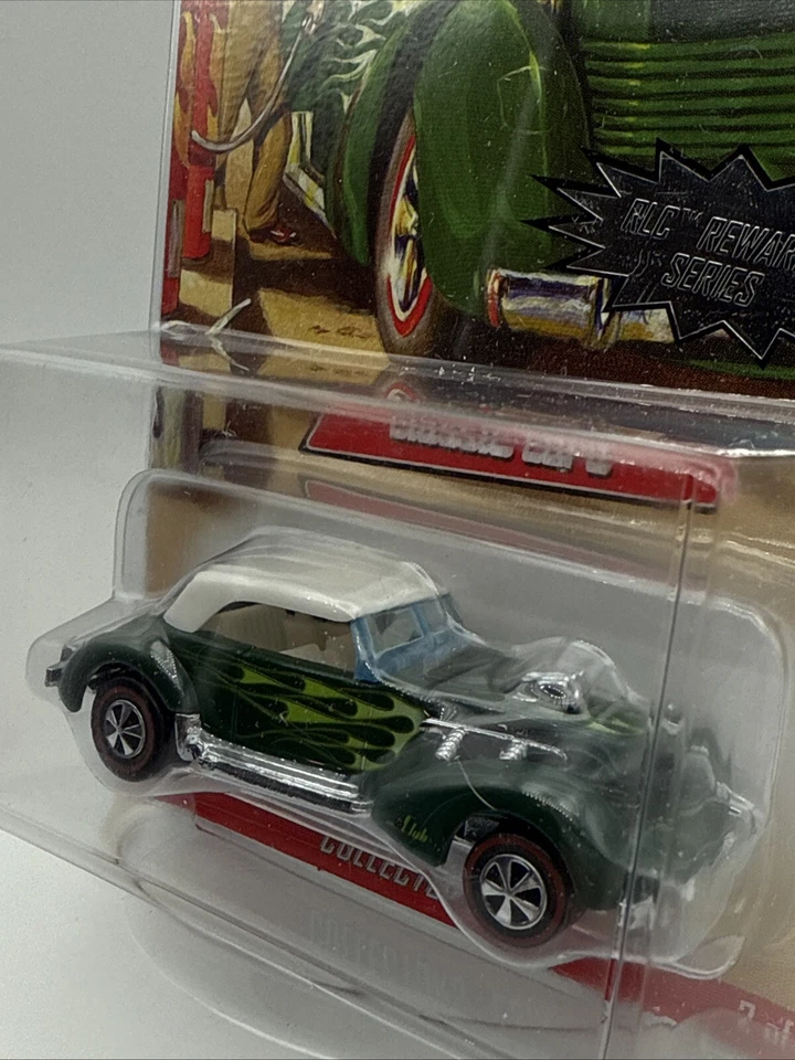 Hot Wheels RLC Classic Cord 1520/4041 Rewards Series Redline verde oscuro 2007 Foto 3 de 4