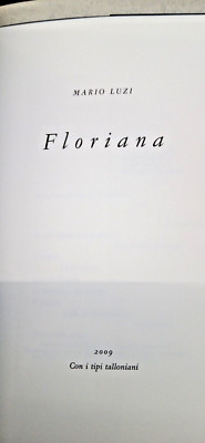 M.Luzi FLORIANA Alberto TALLONE Editore Sicilia 2009 OUT OF TRADE
