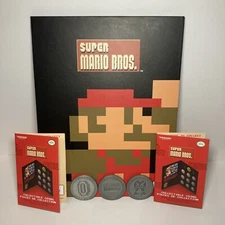 Super Mario Bros Collectors Coin Book Thinkgeek GameStop With 5 Coins Toad