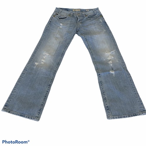 MEK Denim USA Brand Distressed Bootcut 
