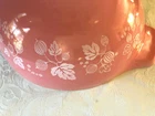 Vintage Pyrex Pink Gooseberry Cinderella Mixing Bowl pour spouts #444 4qt