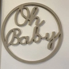 Custom sign 18 in. Round. Provide One Or Two Words That May Fit.