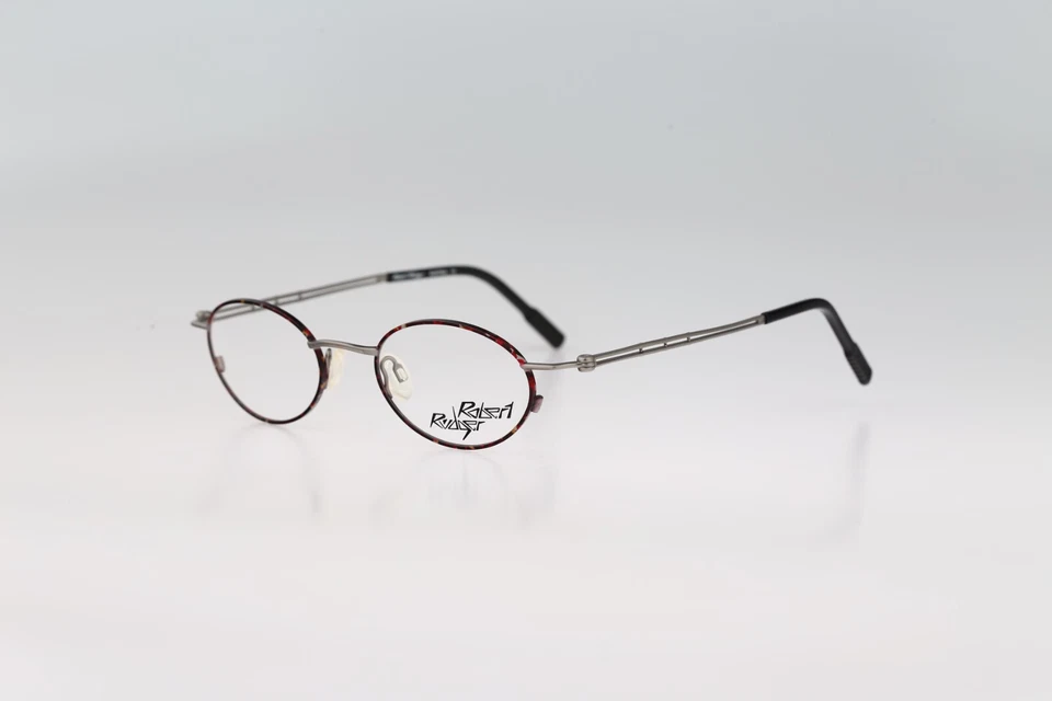 Robert Rudger 2265 010 9M Vintage 90s tortuga y gris ovalado monturas NOS Foto 3 de 4