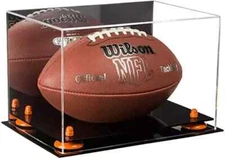 Better Display Cases - Full Sized Football Display Case w/ Mirror