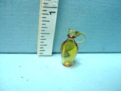 Miniature Glass Pitcher (amber) #HB430 Bright Delights 1/12th Scale